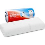 Hadar 40X80 cm Bellek Köpüğü Yastık, Yüksekliği Ayarlanabilir, Ergonomik Boyun ve Omurga Desteği - Beyaz