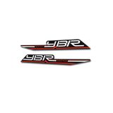 hades motosiklet aksesuarları Yamaha Ybr Sticker 3D Kırmızı