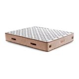 Hades Yatak 140X200 Cm Çift Kişilik 30 Cm Kalınlığında Paket Yaylı Lüks Yatak Orta Sert Krem Kumaş