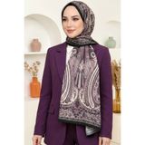 hadiora Kadın Pudra Şal Desenli Organik Pamuk Soft Şal