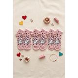 Hadiora Kız Çocuk Pembe 11-12 Yaş Kedi Figürlü 6'lı Patik Çorap Seti - 11 - 12 Yaş