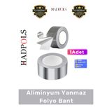 HadPols #FolyoBant Suya Isıya Dayanıklı Soba Boru Tamiri 44mm 20mt Yanmaz Güçlü Kalın Yalıtım Alüminyum Bant