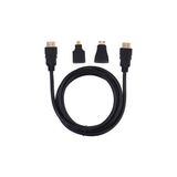 Hadron 3in1 HDMI Kablo Set - Micro ve Mini HDMI Set - 1.5m