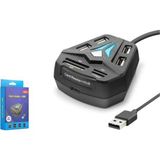 Hadron A068b Usb Combo Hub Kart Okuyucu 8 Port Siyah