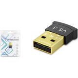 Hadron Bt5.3 Mini USB V5.3 Bluetooth Adaptör 20 metre Menzil ve Hızlı Veri Aktarım Özelliği - Siyah