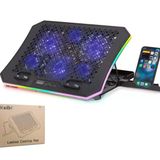 Hadron Dcxaa8 Laptop Soğutucu 6x Fan Rgb + Telefon Standı 14-18 İnç - Siyah
