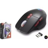 Hadron G390 Kablosuz Oyuncu Mouse Type-C Port Şarjlı + LED Gösterim Rgb 1600DPI Sessiz Siyah - Renkli