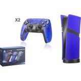 Hadron GS7B Ultra Retro Oyun Konsolu HDMI Çift Gamepad Seti 128 GB Hafıza Kartlı 2.4g Kablosuz Mavi