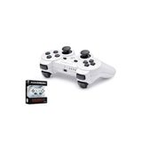 HADRON HD306B PS3 Uyumlu Kablosuz Bluetooth GamePad Oyun Kolu DoubleShock III - Beyaz