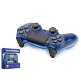 HADRON HD323F PS4 Uyumlu Kablosuz GamePad Oyun Kolu - Şeffaf Mavi
