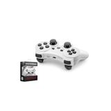 HADRON HD325B PS3 Uyumlu Kablosuz Bluetooth GamePad Oyun Kolu DoubleShock III - Beyaz