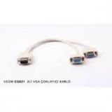 Hadron HD4026-4325 VGA 2'li Çoklayıcı Kablo
