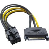 Hadron HD4535 Sata Elektrikten 6 Pin Çevirici (6 Pin Ekran Kartı Güç Kablosu)
