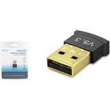 Hadron HD9007 Mini USB Bluetooth Adaptör 5.3 - Siyah Düşük Gecikme ve Enerji Verimliliği