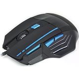 Hadron HDG30 3600DPI Ledli 1.44 mt USB Kablolu Siyah-Mavi Oyuncu Mouse