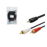 Hadron HDX-1024 AUX 3.5 mm To 1.5 mt 2 RCA Kablosu