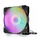 HADRON HDX-1517 Kasa Fanı RGB 12 cm - Siyah
