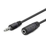 HADRON HDX1004 3.5mm TRS AUX Uzatma Kablosu 1.2 Metre - Erkek Dişi Kulaklık, Hoparlör, PC, Araba Uyumlu Stereo Ses Uzatma Kablosu, Siyah