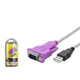 HADRON HDX1025 USB to RS232 Seri Port Dönüştürücü Kablosu 1.5 m - Silver