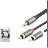 Hadron HDX1067 3.5mm To 2rca Kablo 2lıne Gold 1.5m Siyah
