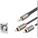 Hadron HDX1068 3.5mm To 2rca Kablo 2lıne Gold 3m Siyah