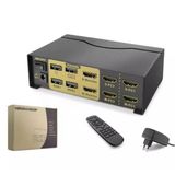 Hadron Hdx1376 2+2 Usb Port Hdmi Kvm Switch Dual Monitör 2+2 Hdmi Kablolu Siyah (Kdo)