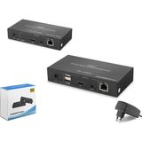 Hadron HDX1389 HDMI Kvm Ip Extender Ir 1080P 60 Hz 200 M Siyah