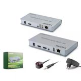 Hadron Hdx1423 Hdmı Kvm Extender Loop Out Ir 4K 30 Hz 120 M Gri