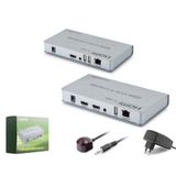 HADRON HDX1424 HDMI KVM IP Extender H.264 Loop Out IR 1080p 60 Hz 200 m Gri 300.40.10.0211