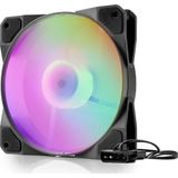 HADRON HDX1517 Kasa Fanı RGB 120 mm Siyah