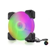 Hadron Hdx1518 12Cm Kasa Fanı Performans 4Pin Rgb Siyah (Kdo)