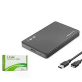 Hadron Hdx1752s 2.5 İnç Sata Hdd-ssd Harici Disk Kutusu Usb 3.0 Micro-b - Siyah