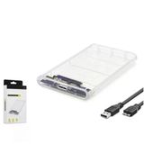 Hadron Hdx1760 Hdd Kutu Usb3.0 Plastik Sata 2.5" Transparent (Kdo)