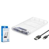 Hadron Hdx1766 Hdd Kutu Type-C3.1 + Usb3.0 2.5" Transparent (Boş Kutu)