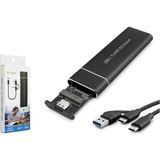 Hadron HDX1768 SSD Kutu Type-C3.1 + Usb3.0 Nvme M2 (Kdo)