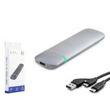 Hadron Hdx1772 Ssd Kutu Type-C3.1 + Usb3.0 Nvme + Ngff M2 Chip Rtl9210b Gri (Kdo)