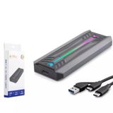 Hadron HDX1775 SSD Kutu Type-C3.1 + Usb3.0 Nvme M2 Chıp RTL9210 Siyah