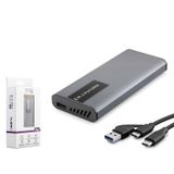 Hadron Hdx1781 Ssd Kutu Type-C3.1 + Usb3.0 Ngff Alimünyum + Plastik M2 Chip Rtl9201R Rgb Gr (Boş Kutu)