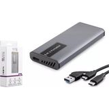 Hadron Hdx1781 Ssd Kutu Type-C3.1 + Usb3.0 Ngff Alimünyum + Plastik M2 Chıp Rtl9201r Rgb Gr