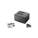 HADRON HDX1791 USB 3.0 SATA HDD SSD Docking Station 2.5 3.5 İnç 2 Yuvalı Klonlama Siyah