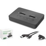 Hadron Hdx1797 Dual M.2 Ssd Disk Docking Station Nvme-nvme Sata-sata Klonlama Destekli - Siyah