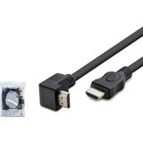 Hadron HDX2016 V1.4 1.5 mt L Tip Siyah HDMI Kablo