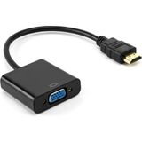 Hadron HDX2019 VGA To HDMI Dönüştürücü Siyah Kablo