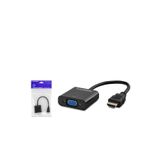 HADRON HDX2020 HDMI to VGA Görüntü Dönüştürücü 1080p Siyah