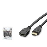 Hadron HDX2043 HDMI (D) - HDMI (E) v1.4 1mt HDMI Uzatma Kablosu - Siyah