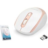 HADRON HDX3406R Kablosuz Mouse 800/1600 DPI Beyaz Pembe 2.4GHz USB Nano Alıcılı - Pembe - Beyaz