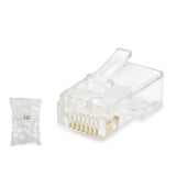HADRON HDX5007 CAT5 RJ45 Konnektör 100 Adet Paket - Şeffaf