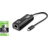 Hadron HDX5273 Type-C to RJ45 Gigabit Ethernet Adaptörü 10/100/1000 Mbps LAN Dönüştürücü - Siyah - 1 ADET