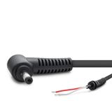 HADRON HDX5516 Laptop DC Jack Kablosu 4.0x1.35 mm L Tip 1.2 m - Siyah