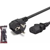 Hadron HDX5529 1 mm 500W 1.5 mt Siyah Güç Kablosu